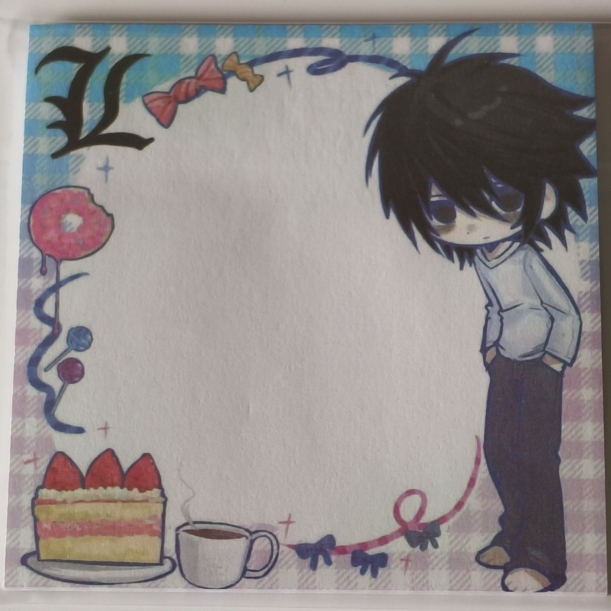 Death Note L Anime Memo Pad Cu - Printer Paper ulasan dan harga