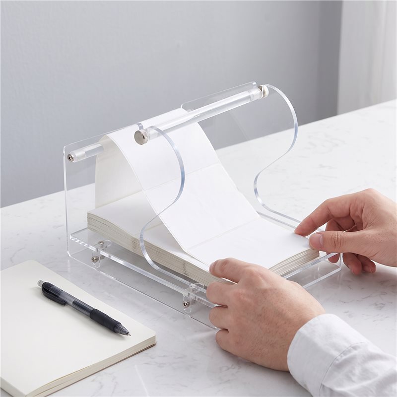 Hot-Sticker Roll Holder Acryli - Label Printer ulasan dan harga