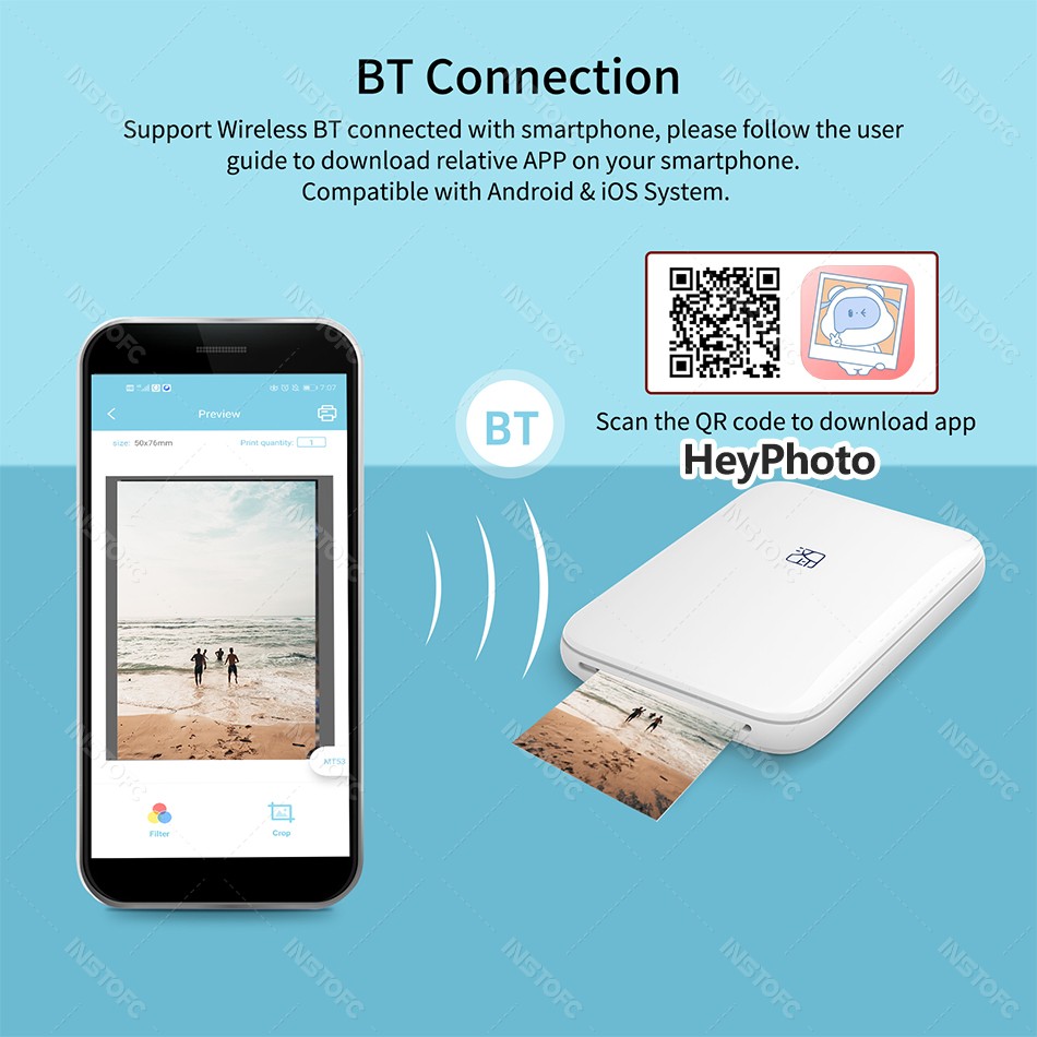 MT53 Color Photo Portable Prin - Photo Printer ulasan dan harga