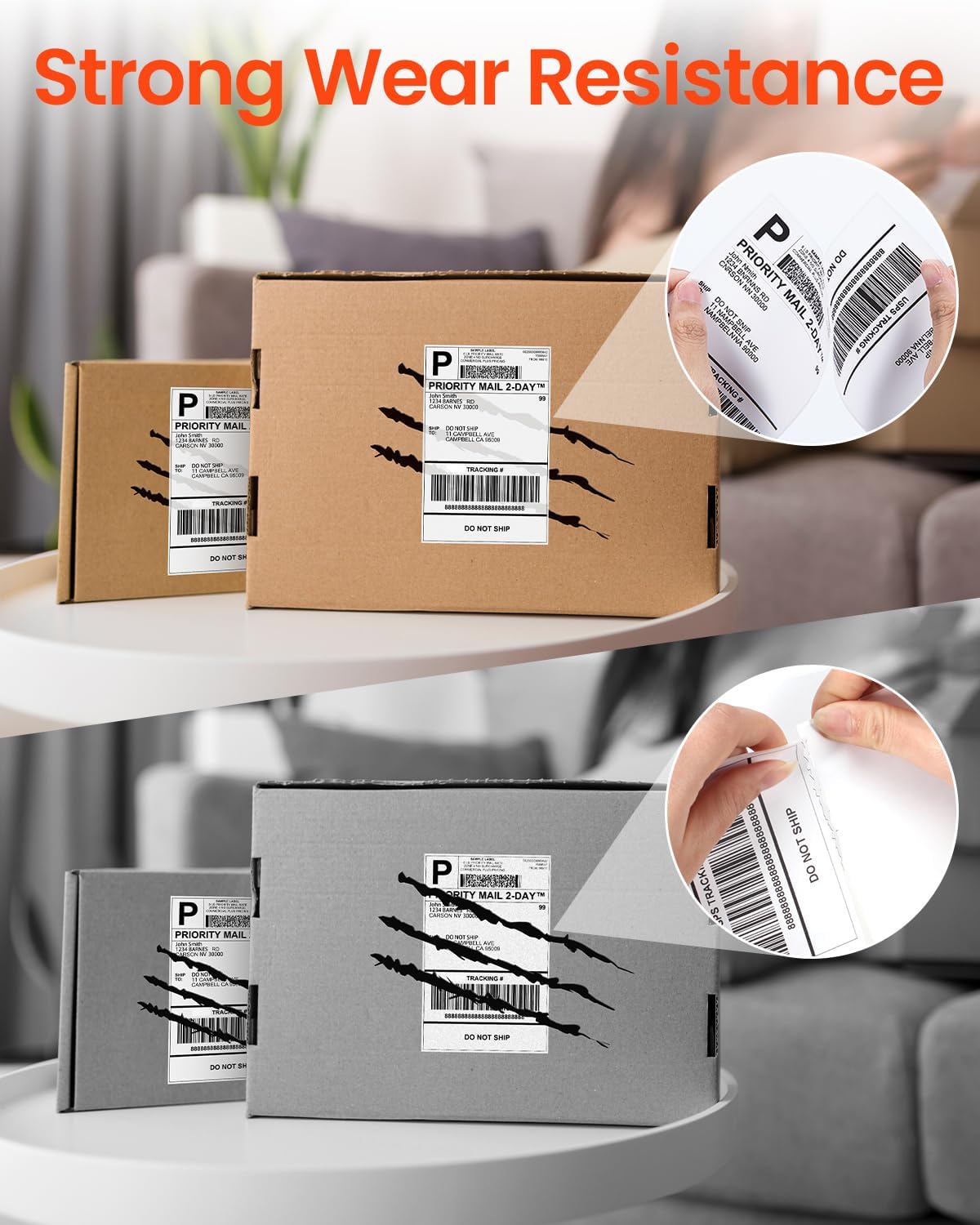 White 4x6 Thermal Shipping Sti - Label Maker ulasan dan harga