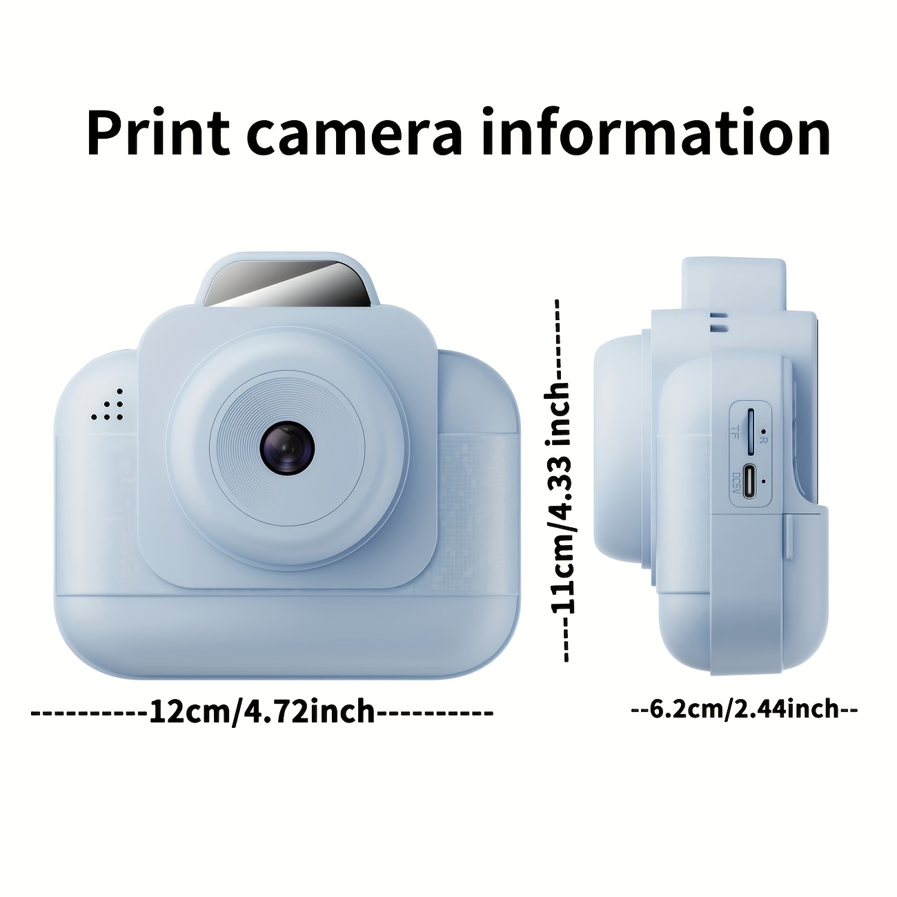 Portable photo printer (blue)  - Thermal Printer ulasan dan harga